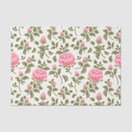 Romantische roze bloementuin Trendy Decoupage Tissuepapier