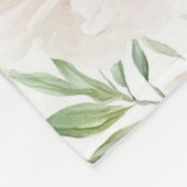 Romantische Roze Bloesems Fleece Deken (Hoek)