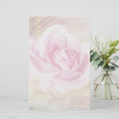 Romantische Roze Briefpapier (Staand voorkant)