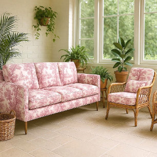 Romantische Roze Cottagecore Rococo Landelijke Dec Stof