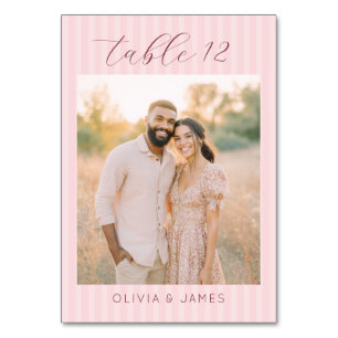 Romantische Roze Elegante Foto Kaart