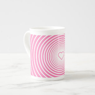 Romantische roze Mok met hart