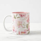 Romantische roze pioen Mok (Links)