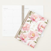 Romantische Roze Pioen Planner (Display)