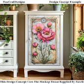 Romantische Roze Pioenen DA1R Decoupage Tissuepapier