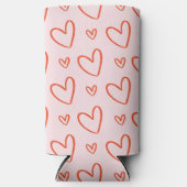 Romantische roze & rode harten (Voorkant)