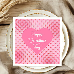 Romantische Roze Rode Harten Valentijnsdag Tafel D Servet