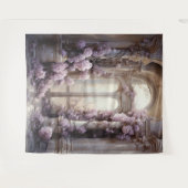 Romantische roze rozen boog opknoping wandkleed (Voorkant (horizontaal))