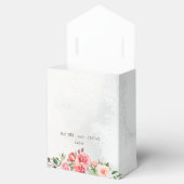 Romantische roze rozen & kalligrafie Dank u Bedankdoosjes (Geopend)