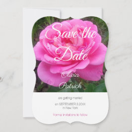 Romantische roze rozen trouwkaart Save the Date Kaart
