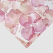 Romantische Roze Rozenblaadjes Bloemige Bruiloftsb Tissuepapier (Detail)