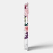 Romantische Roze Waterverf Floral Marble Case-Mate iPhone Case (Achterkant / Rechts)