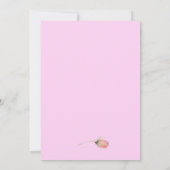 Romantische roze waterverf kersenbloesems kaart (Achterkant)