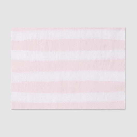 Romantische roze Waterverf strepen Tissuepapier (Voorkant)