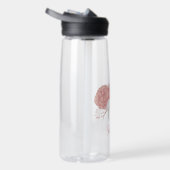 Romantische roze & witte bloemen waterfles (Rechts)