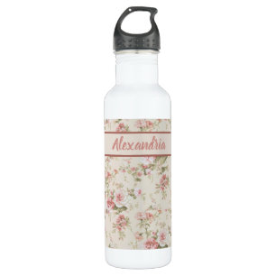 Romantische Rozen Afdrukken - Monogrammen Waterfles