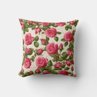 Romantische Rozen Bloemen Art Design Kussen