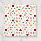 Romantische Rozen Bloemen Baby shower Dank u Bedankjes Labels (Achterkant)