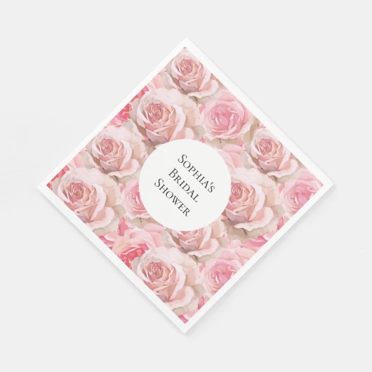 Romantische Rozen Bloemen Vrijgezellenfeest Servet (Hoek)