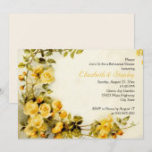  romantische rozen bruiloft repetitie diner kaart (Voorkant / Achterkant)