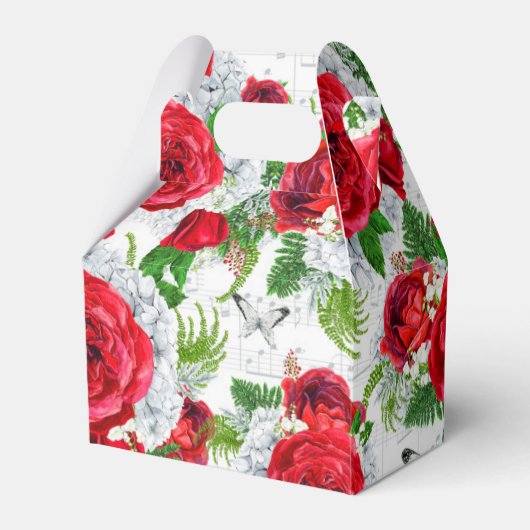 Romantische Rozen Cadeaudoos Bedankdoosjes (Voorkant Zijde)