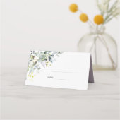 Romantische Rozen | Dusty Pink Wedding Place Card (Voorkant)