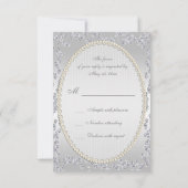 Romantische Rozen en diamanten Rsvp (Achterkant)