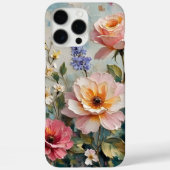 Romantische Rozen in roze en perziktuin Case-Mate iPhone Case (Achterkant)