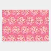 Romantische Rozen Lace Pattern Inpakpapier Vel (Voorkant 2)