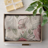 Romantische Rozen Letters Vlinder Decoupage Tissuepapier (Geschenk)