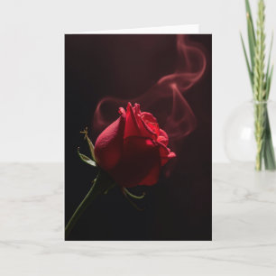 Romantische Rozen Rook Effect Kaart