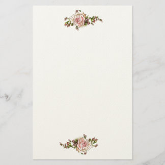 Romantische Rozen Rosebuds Elegant  Victoriaans Briefpapier