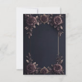 Romantische rozen. RSVP kaartje (Achterkant)