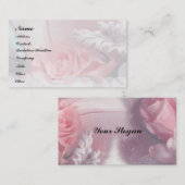 Romantische Rozen Visitekaartje (Voorkant / Achterkant)