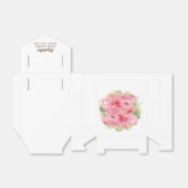 Romantische Rozen Waterverf Vrijgezellenfeest Bedankdoosjes (Uitgevouwen)