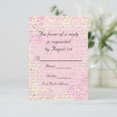  Romantische RSVP-bruiloft RSVP Kaartje (Staand voorkant)