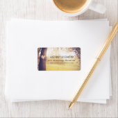 Romantische rustieke boom en hart bruiloft etiket (Insitu)