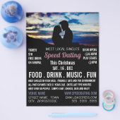 Romantische Scene, Speed Dating Event Adverteren Flyer (Enkel)