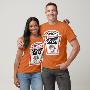 Romantische schattige kat dansen spookachtige sals t-shirt