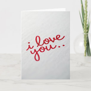 Romantische Script Liefde Glans Kaart