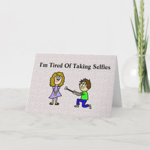 Romantische Selfies Koppel Liefdeskaart Kaart