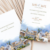 Romantische Sevilla Spanje Bestemming Save the Dat Kaart