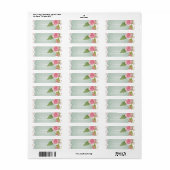 Romantische Shabby chic Adresetiketten Etiket (Full Sheet)