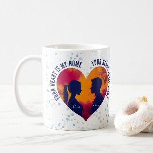 Romantische Silhouette Koppel Jouw Hart Is Mijn Th Koffiemok