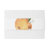 Romantische Sinaasappels Citrus bruiloft Uitnodigingen Wikkel (Achterkant Voorbeeld)