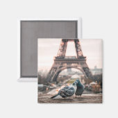 Romantische stad Parijs Magneet (Voorkant / Achterkant)