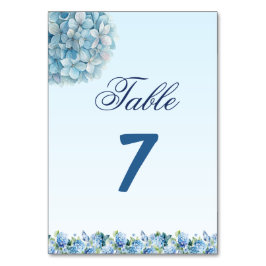 Romantische stoffige blauwe Hydrangea watercolor b Kaart