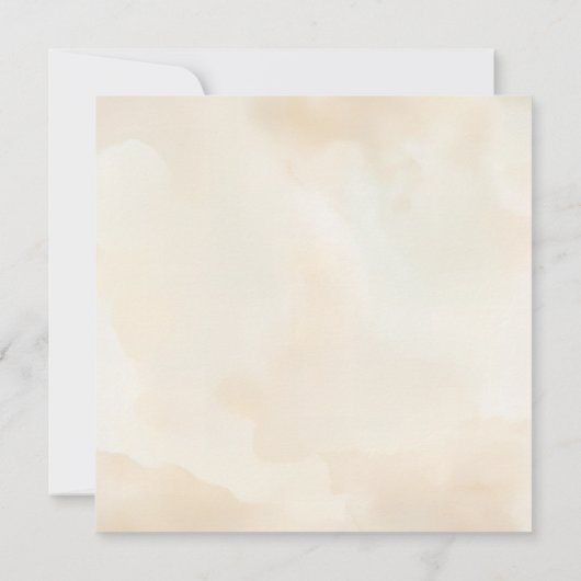 Romantische strandharten redden de datum | Waterve Save The Date (Achterkant)