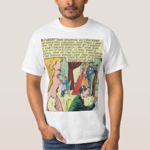Romantische strip uit de jaren 50 Beste vintage T-shirt