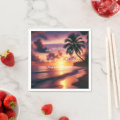 Romantische Sunset Beach bruiloft Servet (Insitu)
